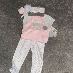 Four piece baby essentials outfit